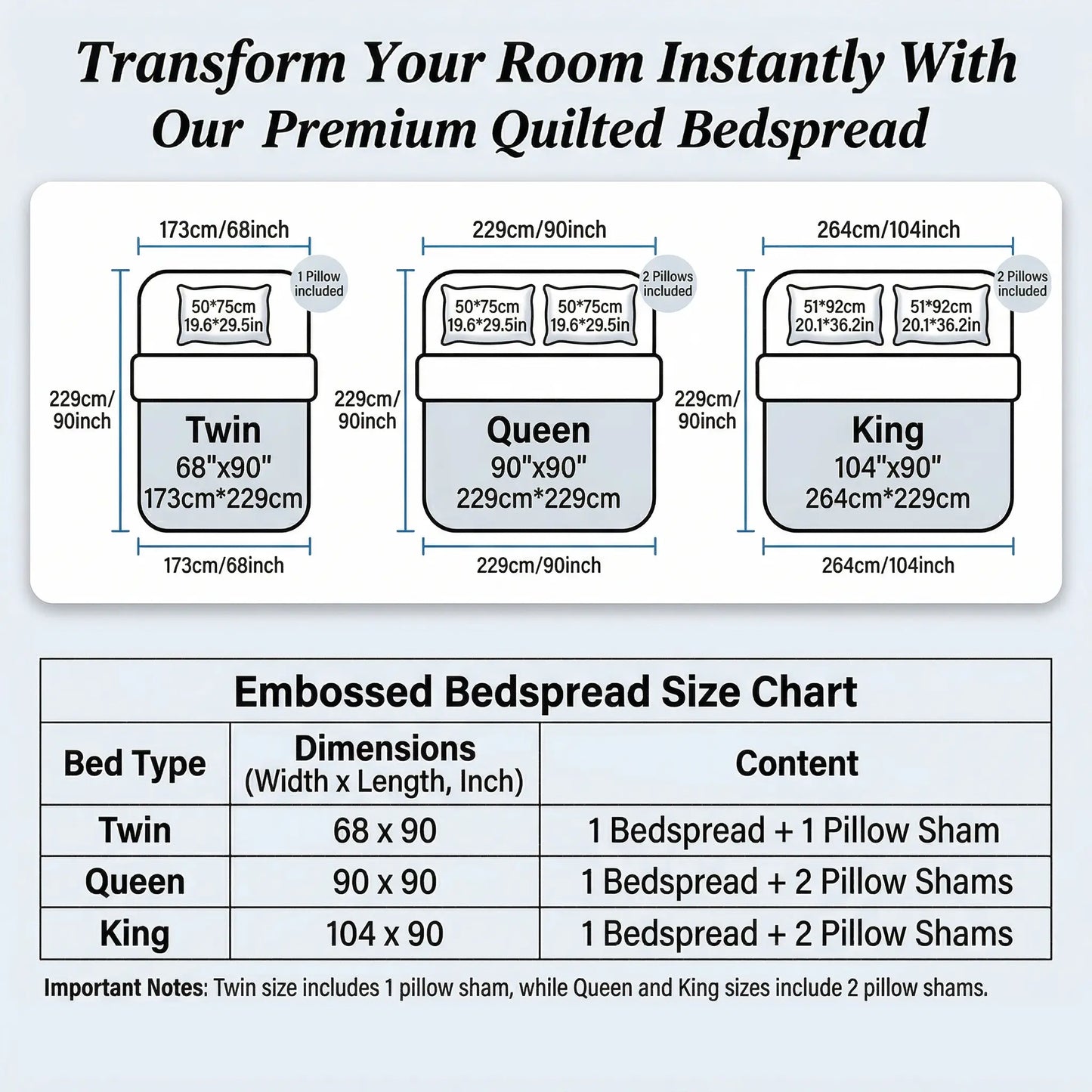 Ultrasonic 2/3-Piece Embossed Bedspread Coverlet Set – Lightweight All-Season Bedding, Soft Microfiber with Pillowcases, Machine Washable, Sizes Twin/Queen/King, Bed Accessories, All-Season Suitable Gift Aesthetic Decor Tiktokshopspringglowup