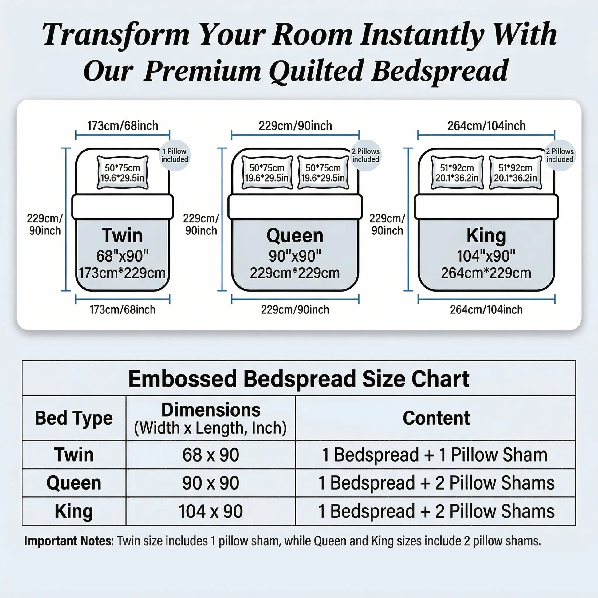 Ultrasonic 2/3-Piece Embossed Bedspread Coverlet Set – Lightweight All-Season Bedding, Soft Microfiber with Pillowcases, Machine Washable, Sizes Twin/Queen/King, Bed Accessories, All-Season Suitable Gift Aesthetic Decor Tiktokshopspringglowup